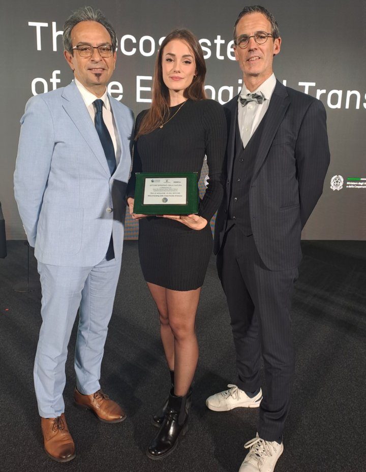 Bei der Prämierung in Rimini/fiera Ecomondo