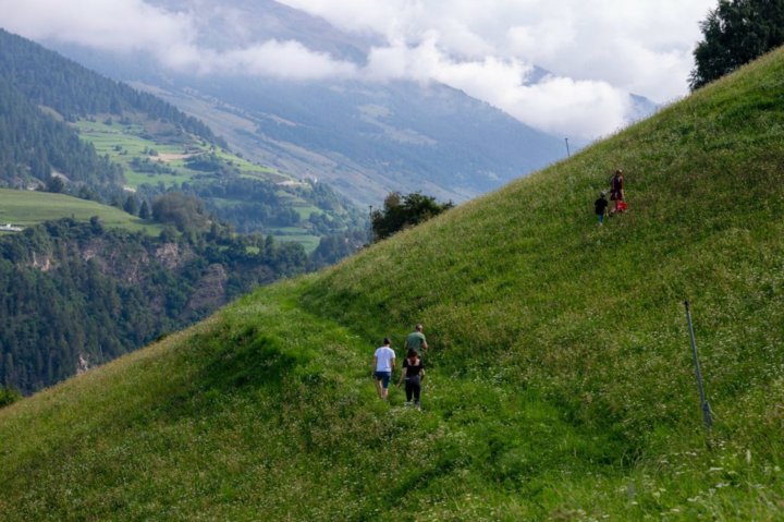 beeindruckende Steillagen der Wiesen