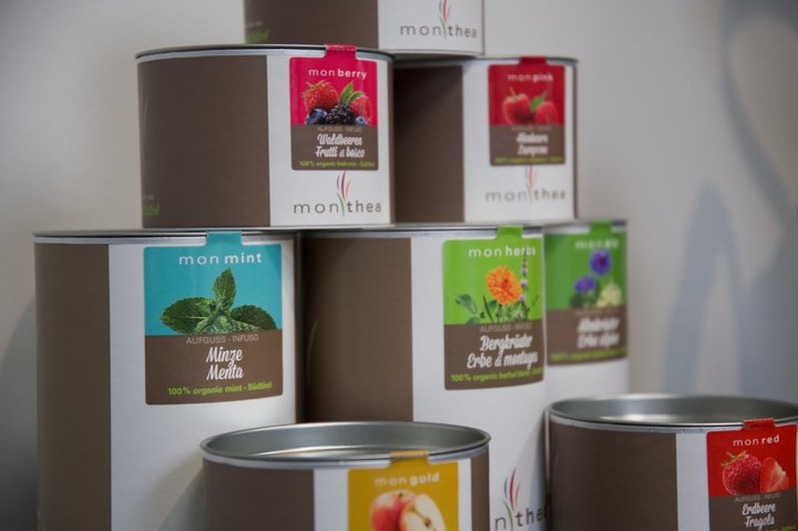 Tee aus Südtirol in stylischer Verpackung