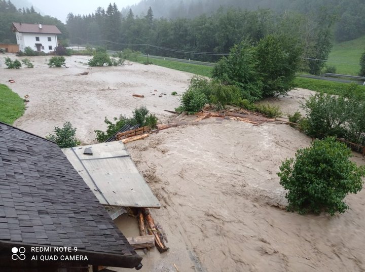 Überschwemmung in Pflersch