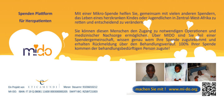 Flyer Spendenaktion