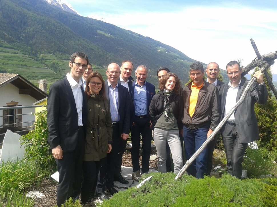 Gruppenfoto im "Liebesgarten"