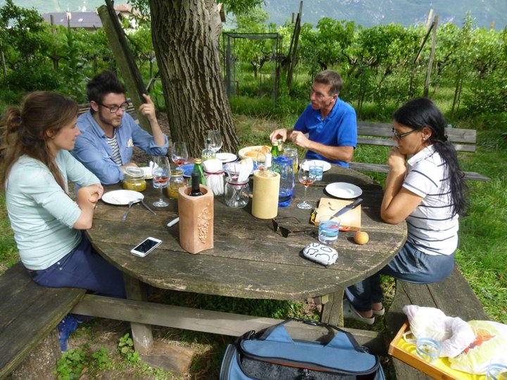 una meritata merenda dopo il lavoro