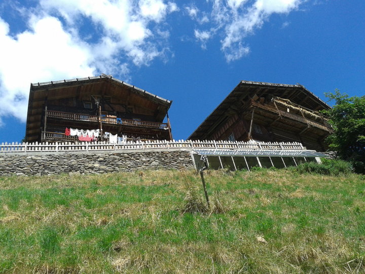 vista del Maso Unterschweig dal basso