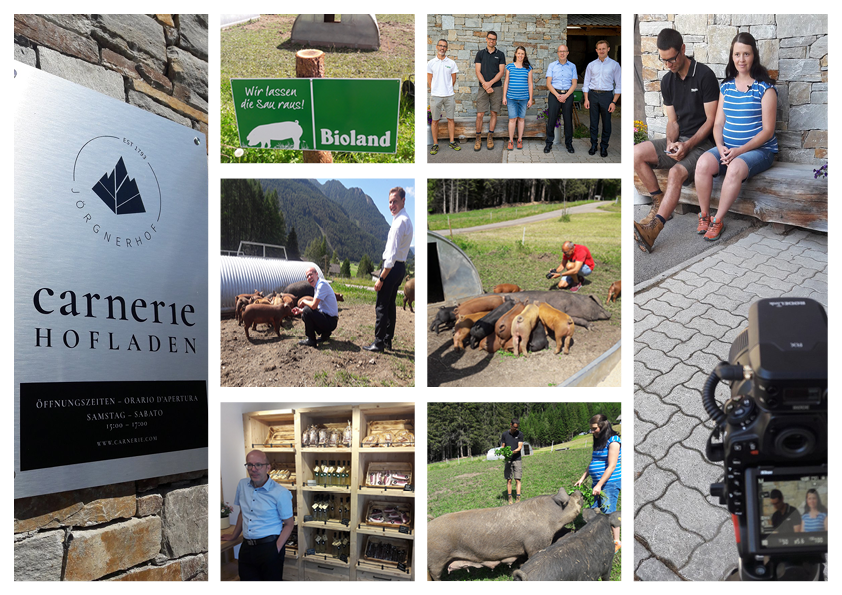 Roland (EB), Alexander e Verena del Jörgnerhof, Erwin e Christoph della Cassa Raiffeisen Valle Isarco Roland (EB), Alexander e Verena del Jörgnerhof, Erwin e Christoph della Cassa Raiffeisen Valle Isarco